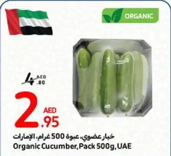 Carrefour Organic Cucumber Pack 500g offer
