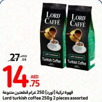 Carrefour Lord turkish coffee 250g 2 pieces assorted offer