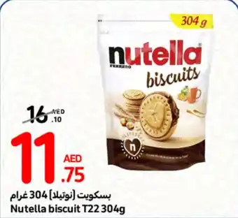 Carrefour Nutella biscuit T22 304g offer