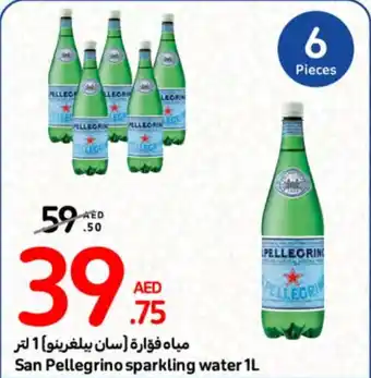 Carrefour San Pellegrino sparkling water 1L offer
