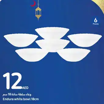 Carrefour Endura white bowl 18cm offer