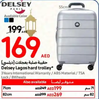 Carrefour Delsey Lagos hard trolley 55cm offer