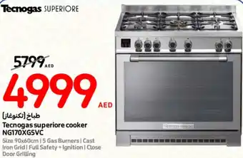 Carrefour Tecnogas superiore cooker NG170XG5VC offer