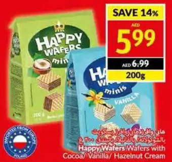 Viva Happy Wafers Wafers with Cocoa Vanilla Hazelnut Cream 200G offer