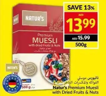 Viva Natur's Premium Muesli with Dried Fruits and Nuts 500g offer