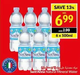 Viva Sant'Anna Natural Mineral Water 6 x 500mL offer