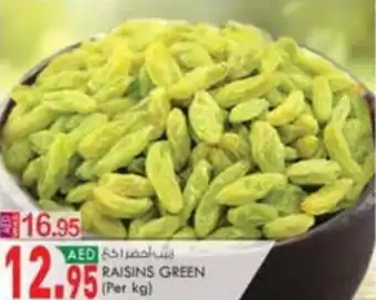 KM Trading RAISINS GREEN Per kg offer