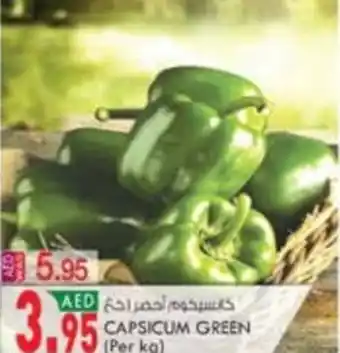 KM Trading CAPSICUM GREEN Per kg offer