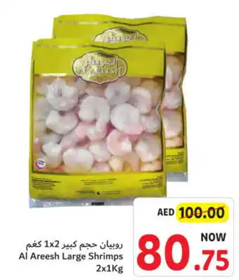 Union Coop Al Areesh Large Shrimps 2x1Kg offer