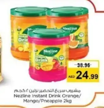 Nesto Nezline Instant Drink Orange/ Mango/Pineapple 2kg offer