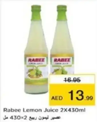 Nesto Rabee Lemon Juice 2X430ml offer