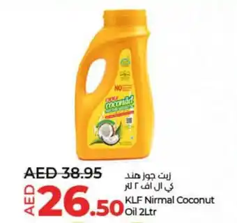 Lulu Hypermarket KLF Nirmal Coconut Oil 2Ltr offer