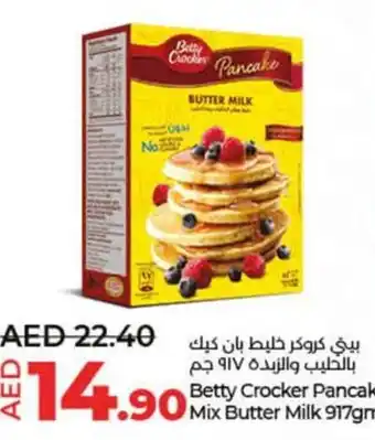 Lulu Hypermarket Betty Crocker Pancake Mix Butter Milk 917gm offer