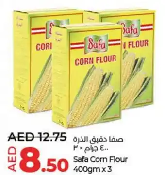 Lulu Hypermarket Safa Corn Flour 400gm x 3 offer