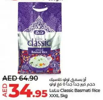 Lulu Hypermarket Classic Basmati Rice XXXL 5kg offer