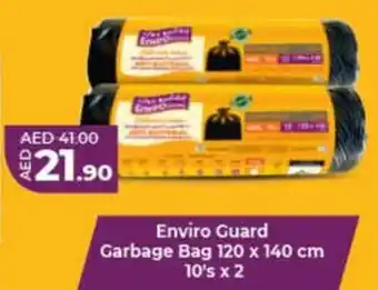 Lulu Hypermarket Enviro Guard Garbage Bag 120 x 140 cm / 10's x 2 offer