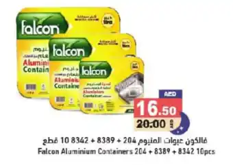 Aswaq Ramez Falcon Aluminium Containers 204 + 8389 +8342 10pcs offer