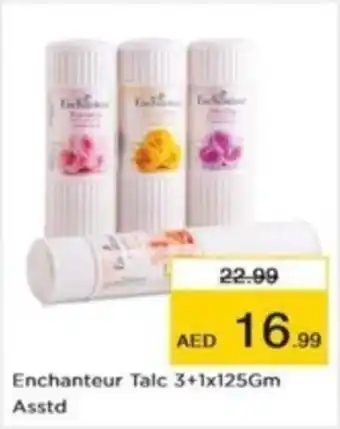 Nesto Enchanteur Talc 3 + 1 x 125gm Asstd offer