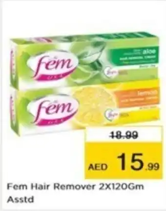Nesto Fem Hair Remover 2 x 120gm Asstd offer