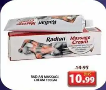 Grand Mall Sharjah RADIAN MASSAGE CREAM 100GM offer