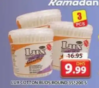 Grand Mall Sharjah LUX COTTON BUDS ROUNDS 3S 200S offer