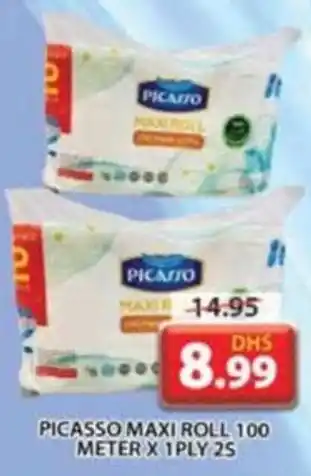 Grand Mall Sharjah PICASSO MAXI ROLL 100 METER X 1 PLY 2S offer