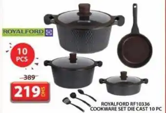 Grand Mall Sharjah ROYALFORD RF10336 COOKWARE SET DIE CAST 10 PC offer