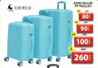 Grand Mall Sharjah JOHN TAYLOR PP TROLLEY 3PCS offer