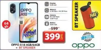 Grand Mall Sharjah OPPO A18 4GB/64GB offer
