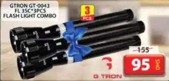 Grand Mall Sharjah GTRON GT-0043 FL 3SC x 3PCS FLASH LIGHT COMBO offer