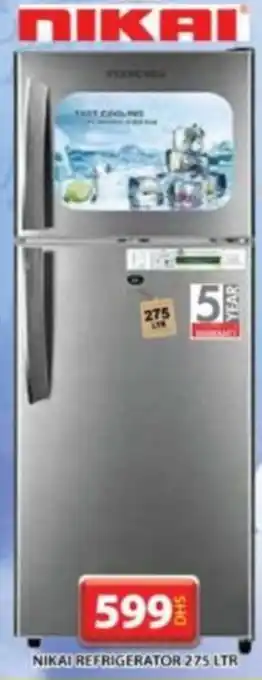 Grand Mall Sharjah NIKAI REFRIGERATOR 275 LTR offer
