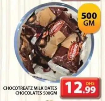 Grand Mall Sharjah CHOCOTREATZ MILK DATES CHOCOLATES 500gm offer