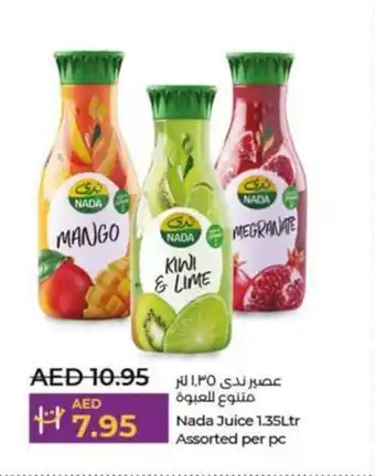Lulu Hypermarket Nada Juice 1.35Ltr Assorted per pc offer