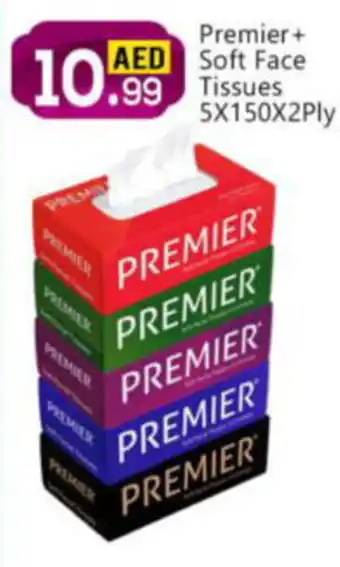 Bigmart Premier+ Soft Face tissues 5X150X2PLY offer