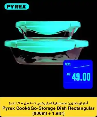 Spar Pyrex Cook and Go Storage Dish Rectangular 800ml + 1.9ltr offer