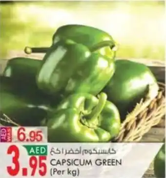 KM Trading CAPSICUM GREEN Per kg offer