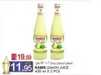 KM Trading RABEE LEMON JUICE 430 ml X 2 PCS offer