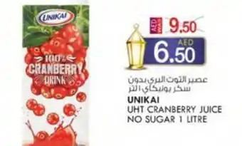 KM Trading UNIKAI UHT CRANBERRY JUICE NO SUGAR 1 LITRE offer