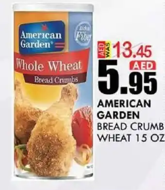 KM Trading AMERICAN GARDEN BREAD CRUMB WHEAT 15 OZ offer