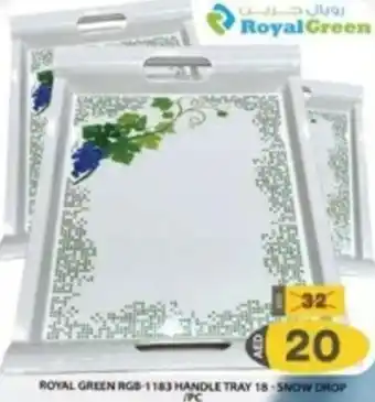 Grand Hyper Market ROYAL GREEN RGB-1183 HANDLE TRAY 18-SNOW DROP offer