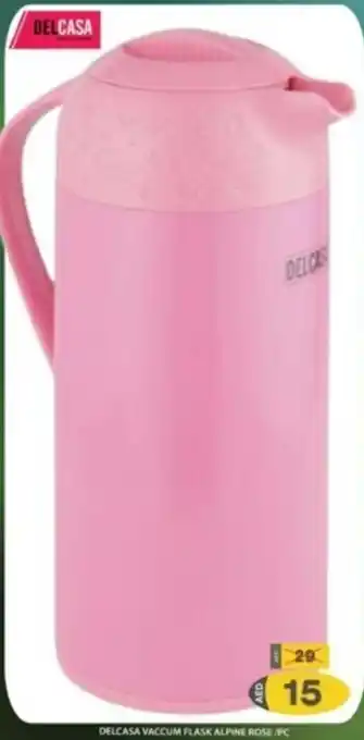 Grand Hyper Market DELCASA VACCUM FLASK ALPINE ROSE/PC offer