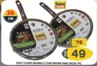 Grand Hyper Market EASY COOK MARBLE COAT WOAK PAN 26CM/PC offer