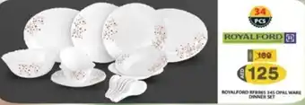 Grand Hyper Market ROYALFORD RF8985 345 OPAL WARE DINNER SET offer