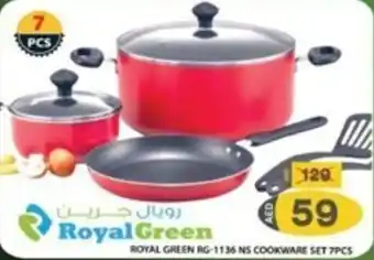 Grand Hyper Market ROYAL GREEN RG-1136 NS COOKWARE SET 7PCS offer
