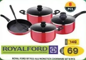 Grand Hyper Market ROYAL FORD RF7923 ALU NONSTICK COOKWARE SET 8PCS offer