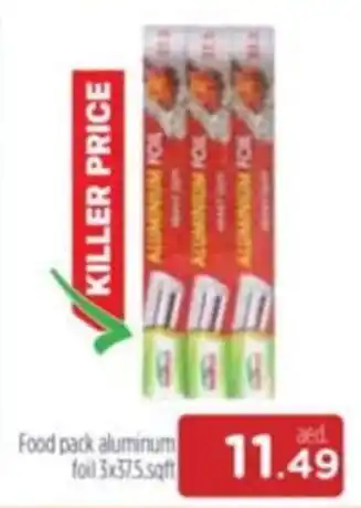 Al Madina Food pack aluminum foil 3x37.5 sqft offer