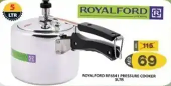 Grand Hyper Market ROYALFORD RF6541 PRESSURE COOKER 5 LTR offer