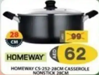 Grand Hyper Market HOMEWAY CS-252-28CM CASSEROLE NONSTICK 28CM offer
