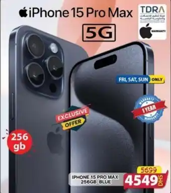 Grand Hyper Market IPHONE 15 PRO MAX 256GB BLUE offer