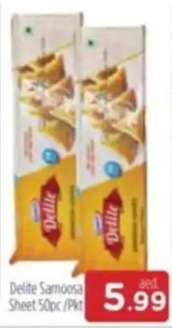 Al Madina Delite Samoosa Sheet 50pc/Pkt offer
